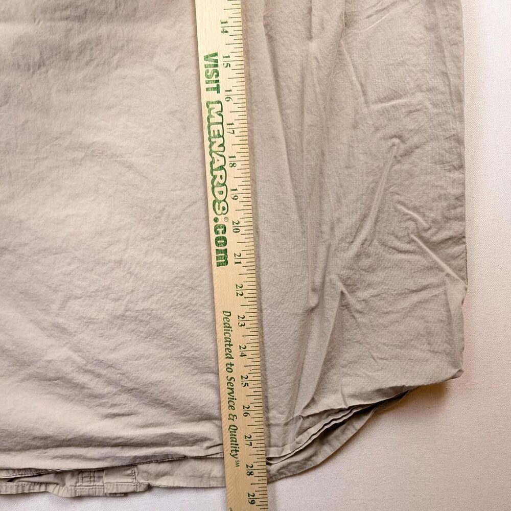 Vintage Filson Tan Safari Shirt Shortsleeve Button Up Size XL Flawed - Picture 7 of 7